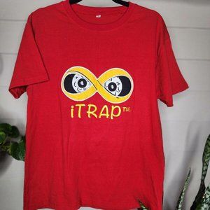 iTrap Mens Size Medium Original Red Graphic T-shirt